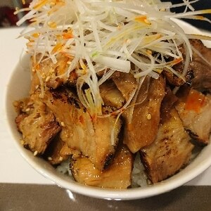 ♪簡単♡自家製チャーシューの丼♪